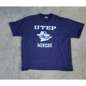 Vtg Jerzees UTEP Miners University Of El Paso T-shirt